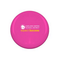 10" Flying Frisbee Style Hard Plastic Disc Pink PMS 806C- Full Color Logo